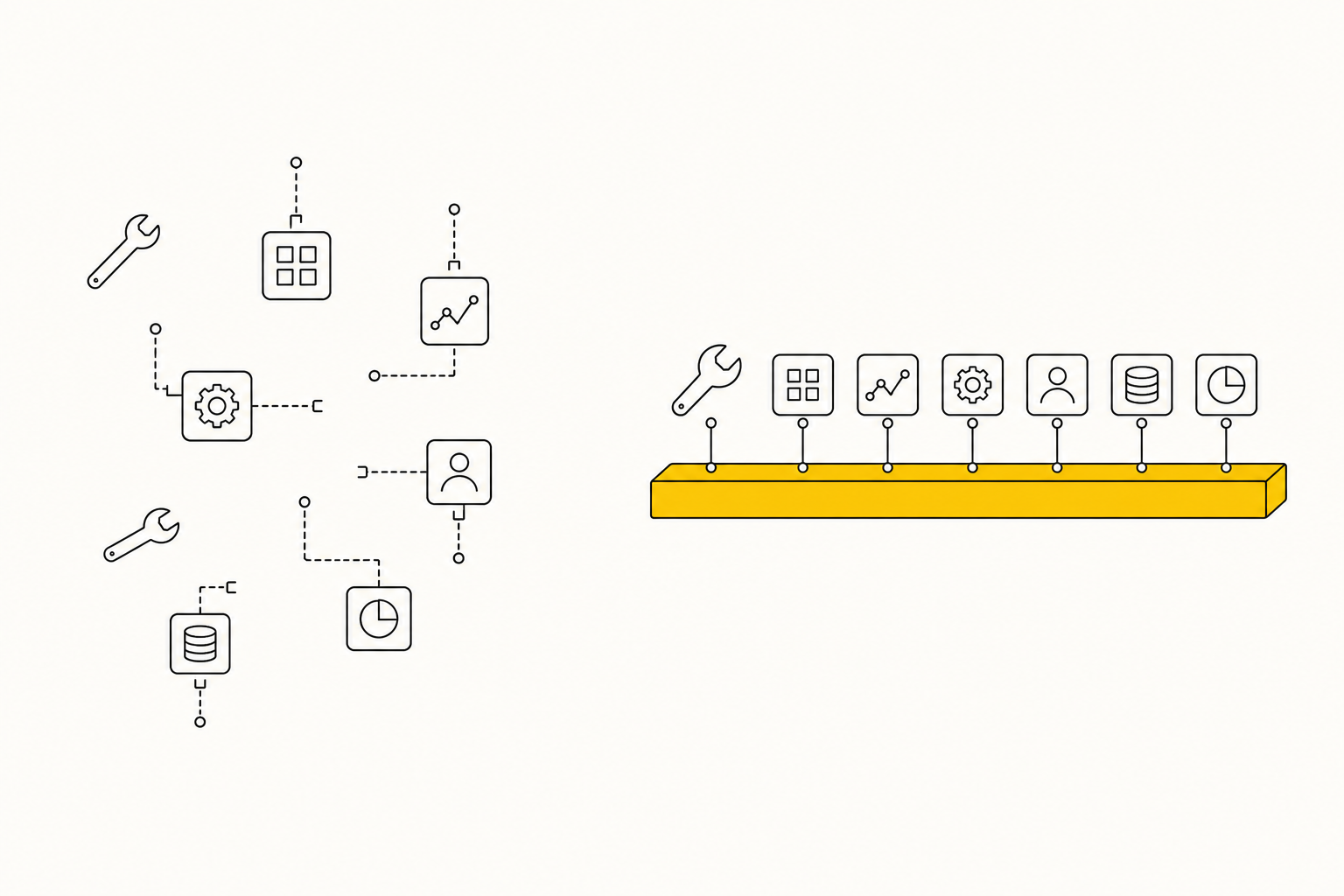 A specialized AI tool for every job β or one company-wide platform?